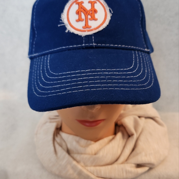 New York Mets Old School SGA Nathans Famous Hot Dogs Adjustable Hat Rare Vintage - Picture 3 of 4